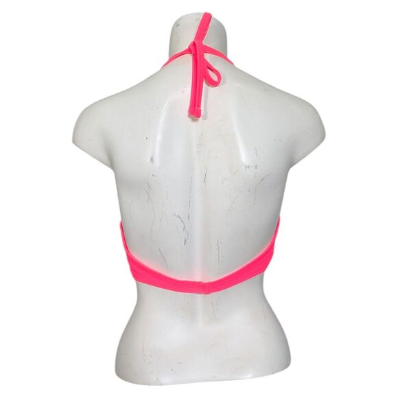 NWOT Aerie Bridget 36D Top Sz Large Bottom Neon Pink 2 Piece Bikini Swimsuit - Picture 6 of 16